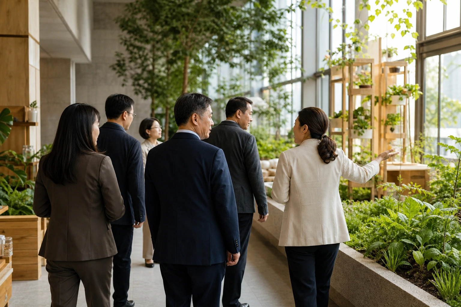 绿色项目与公益责任交流场景